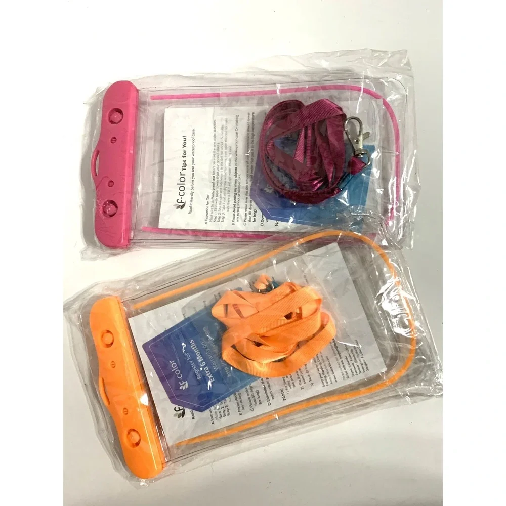 2 Waterproof Phone Bag Pouch Underwater Swimming Cell Phone Case Cover Dry Bag